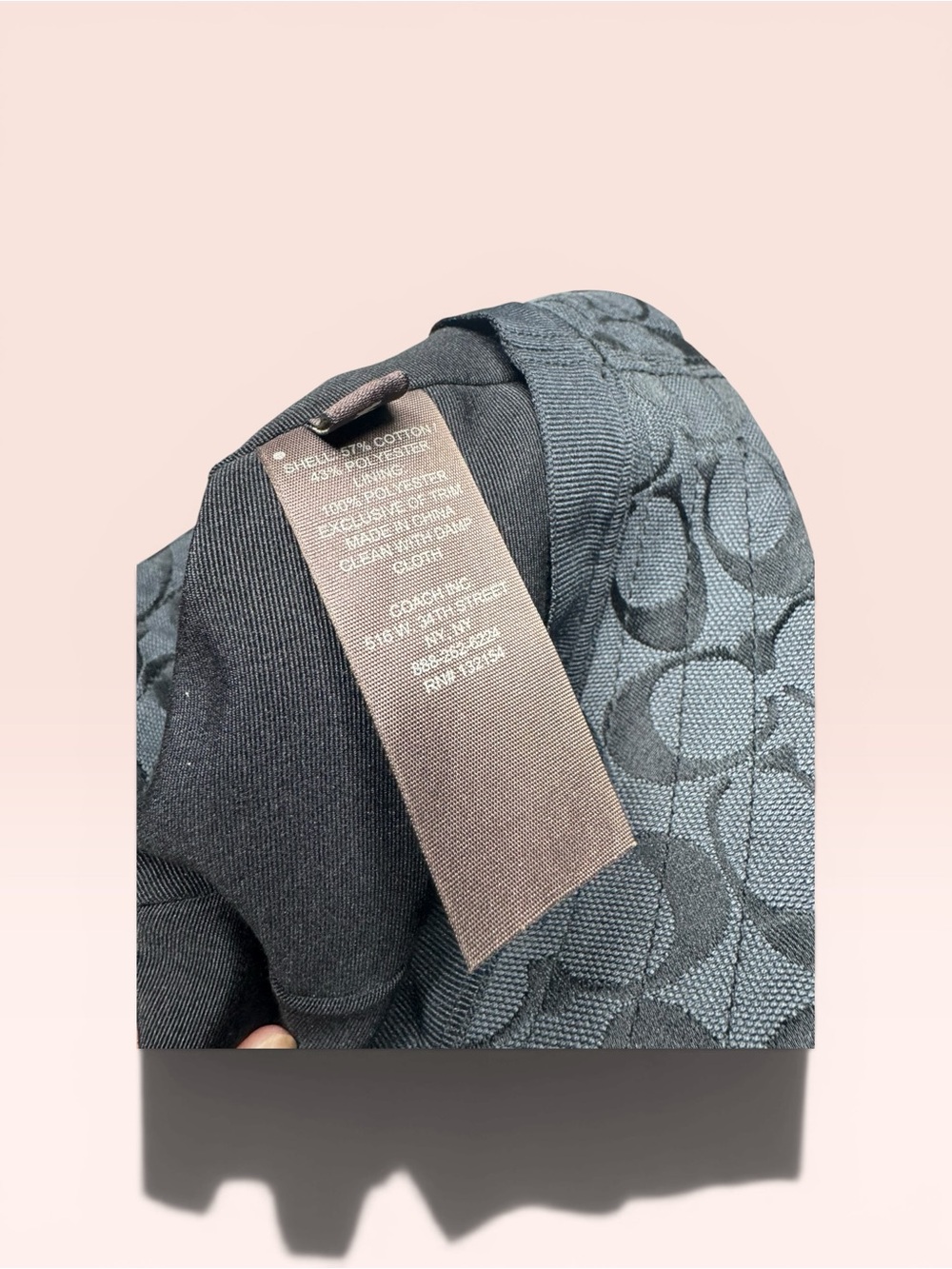 Coach Black Signature Hat Bucket Cloche Hat - Picture 5 of 6